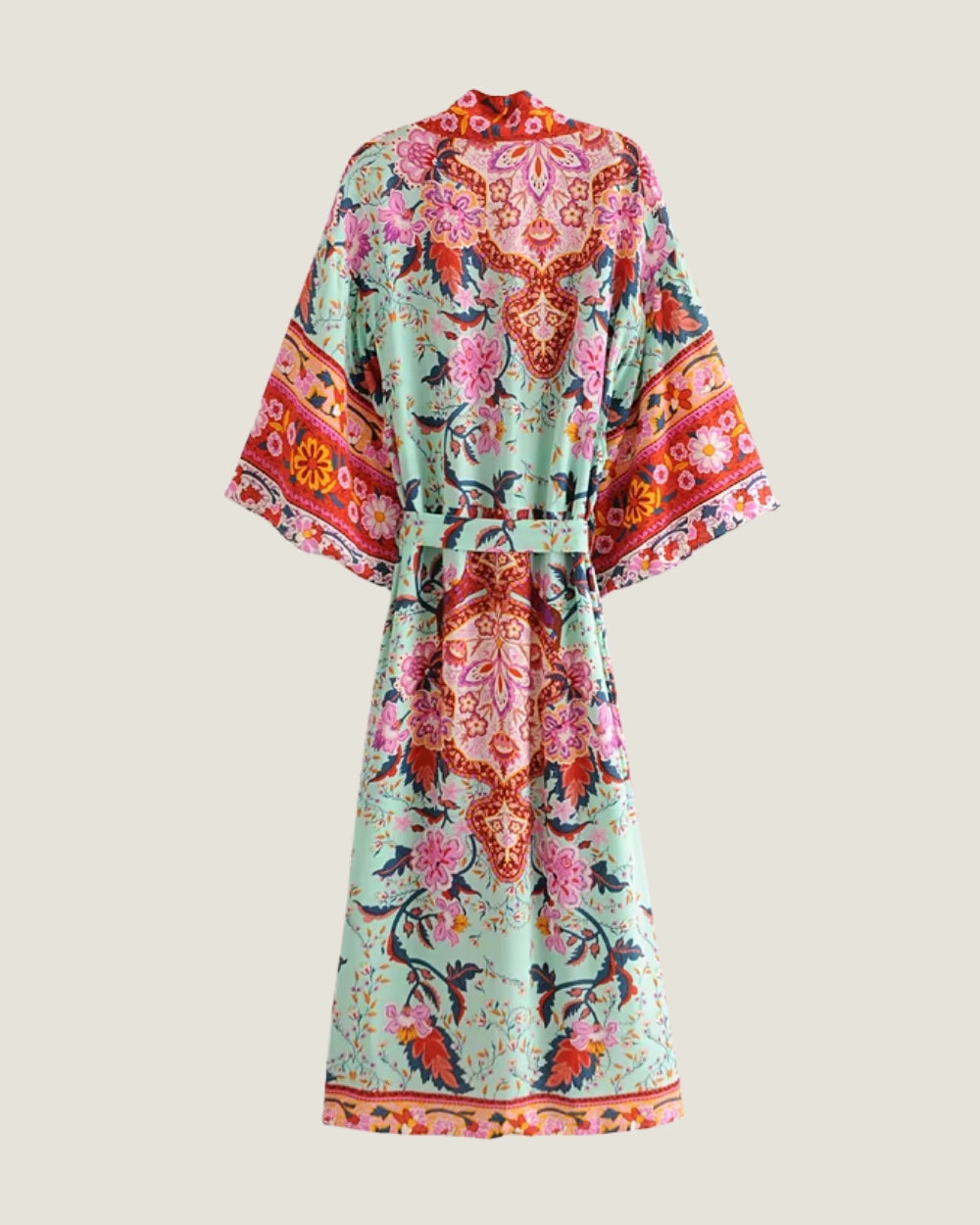 Kimono long turquoise femme | Akemi