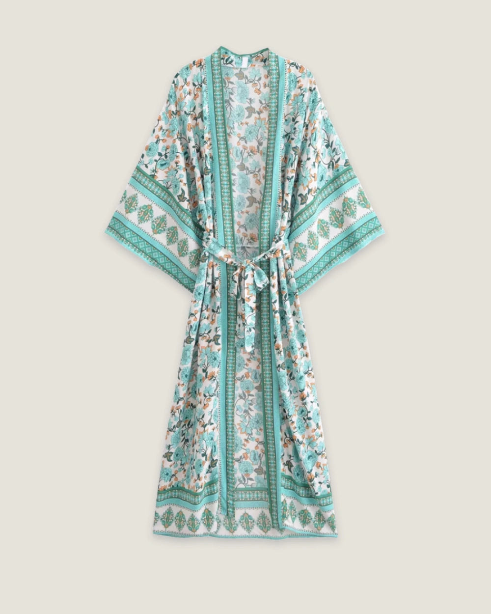 Kimono long turquoise femme | Mauki