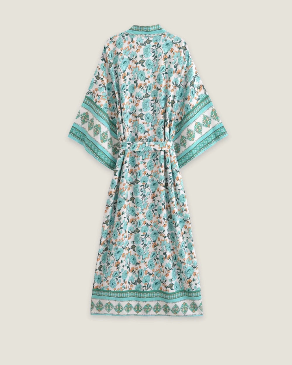 Kimono long turquoise femme | Mauki