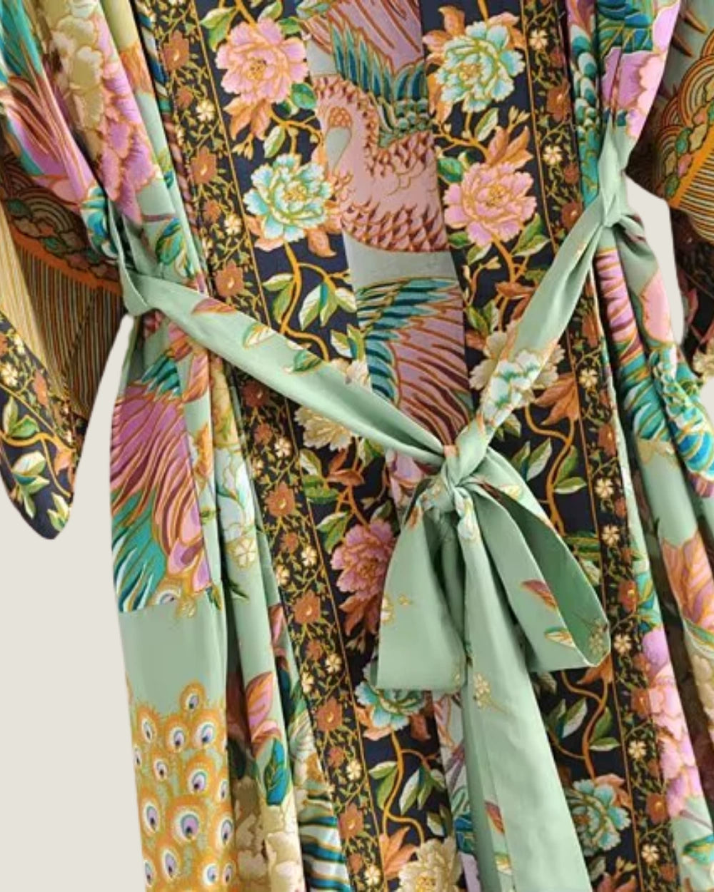 Kimono long vert femme | Midori