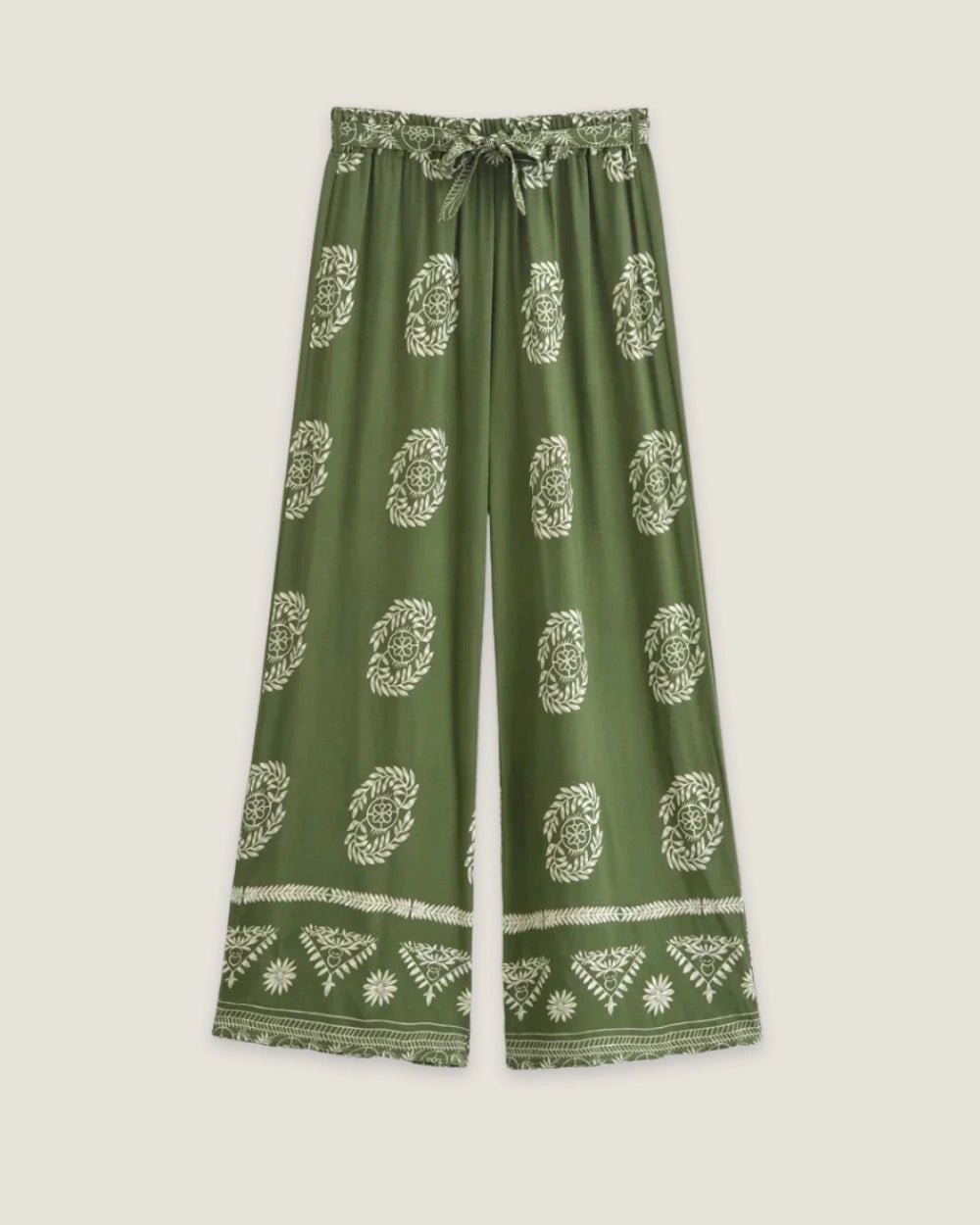 Pantalon kimono vert femme | Aoba