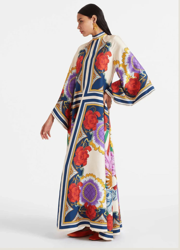 Robe kimono multicolore femme | Haruka
