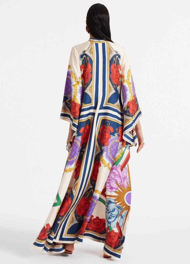 Robe kimono multicolore femme | Haruka