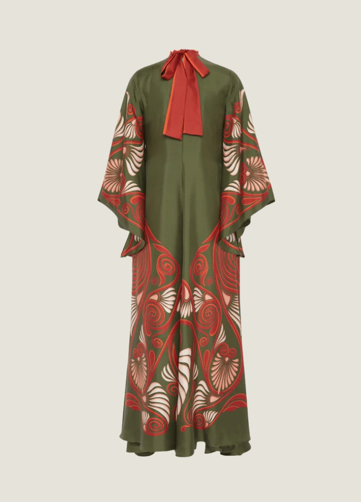 Robe kimono verte femme | Midoriha