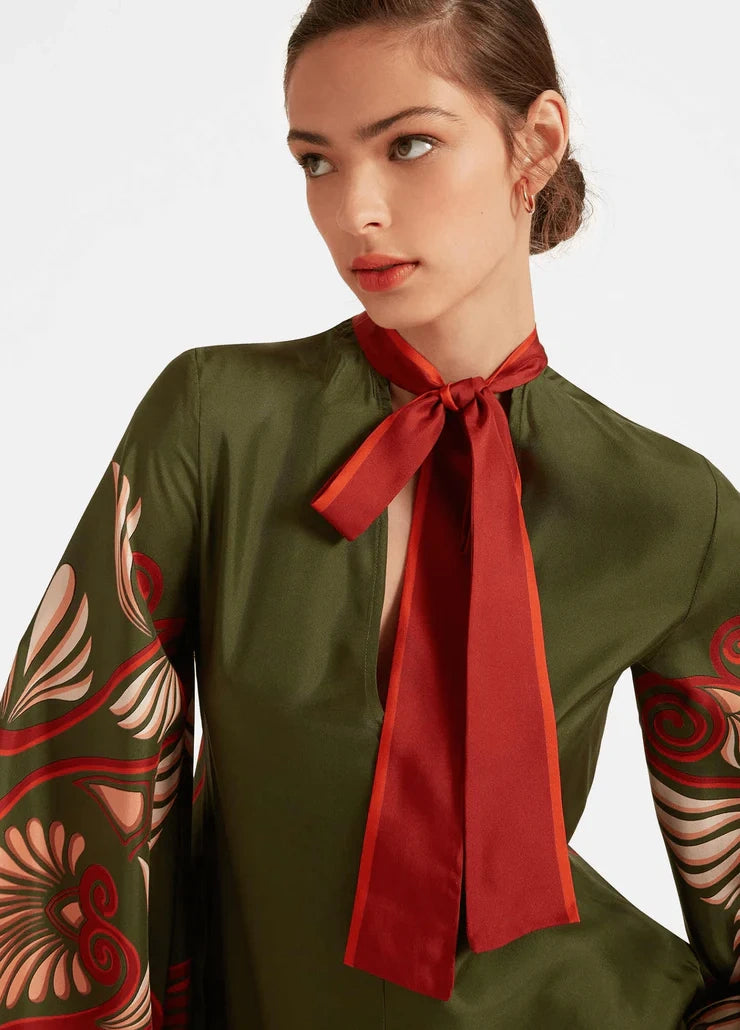 Robe kimono verte femme | Midoriha