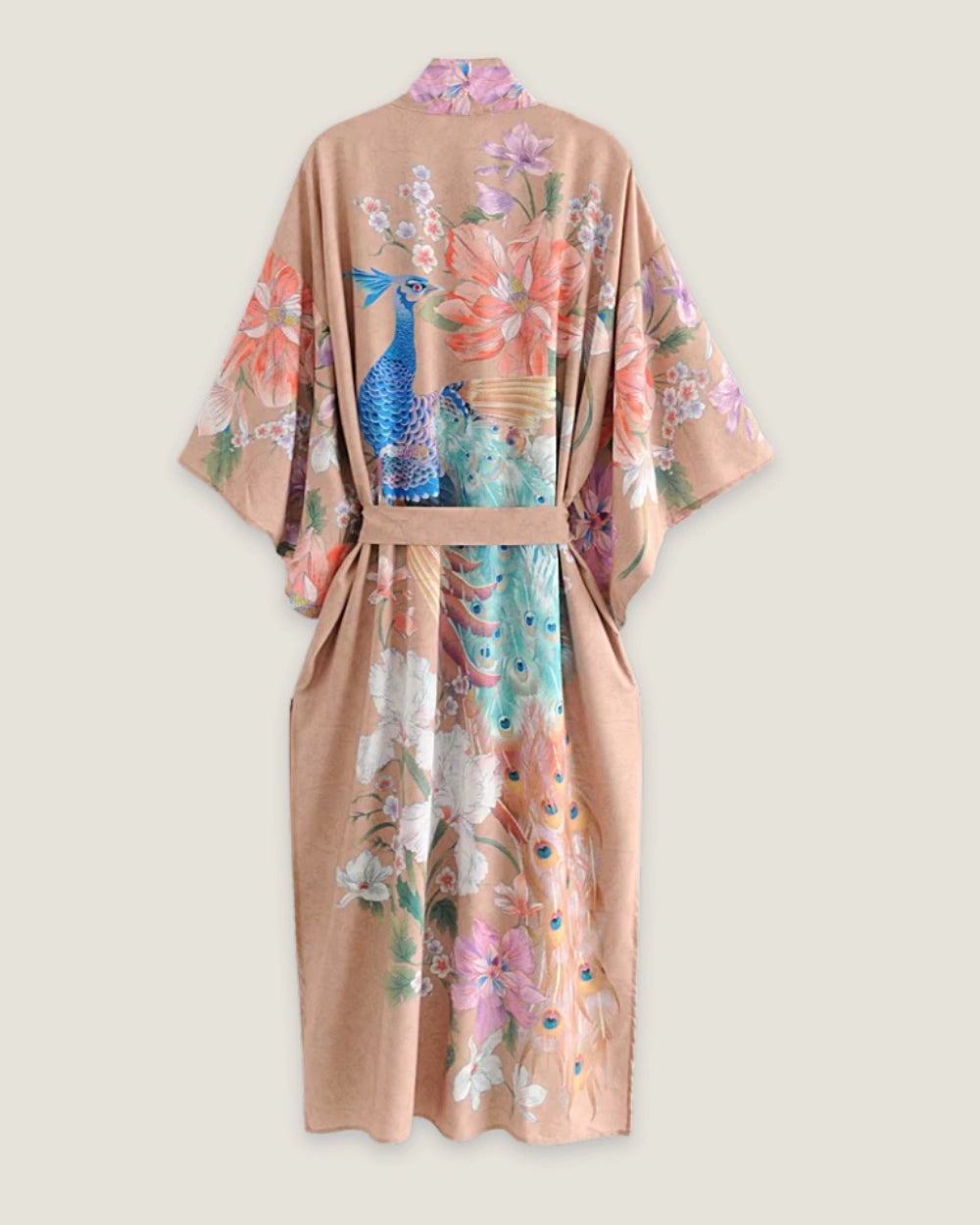 kimono long beige femme | Suzume