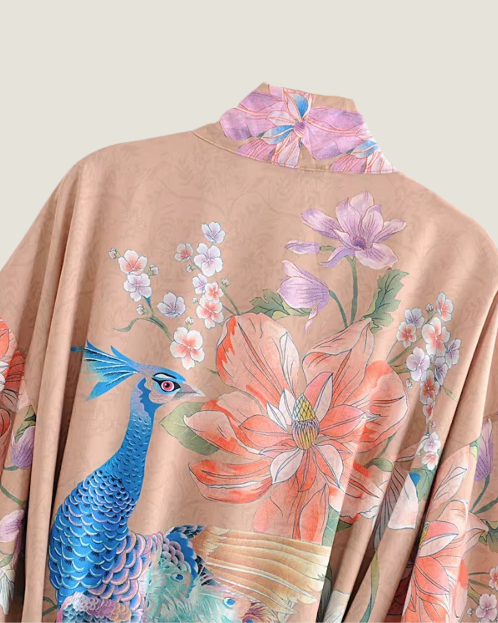 kimono long beige femme | Suzume