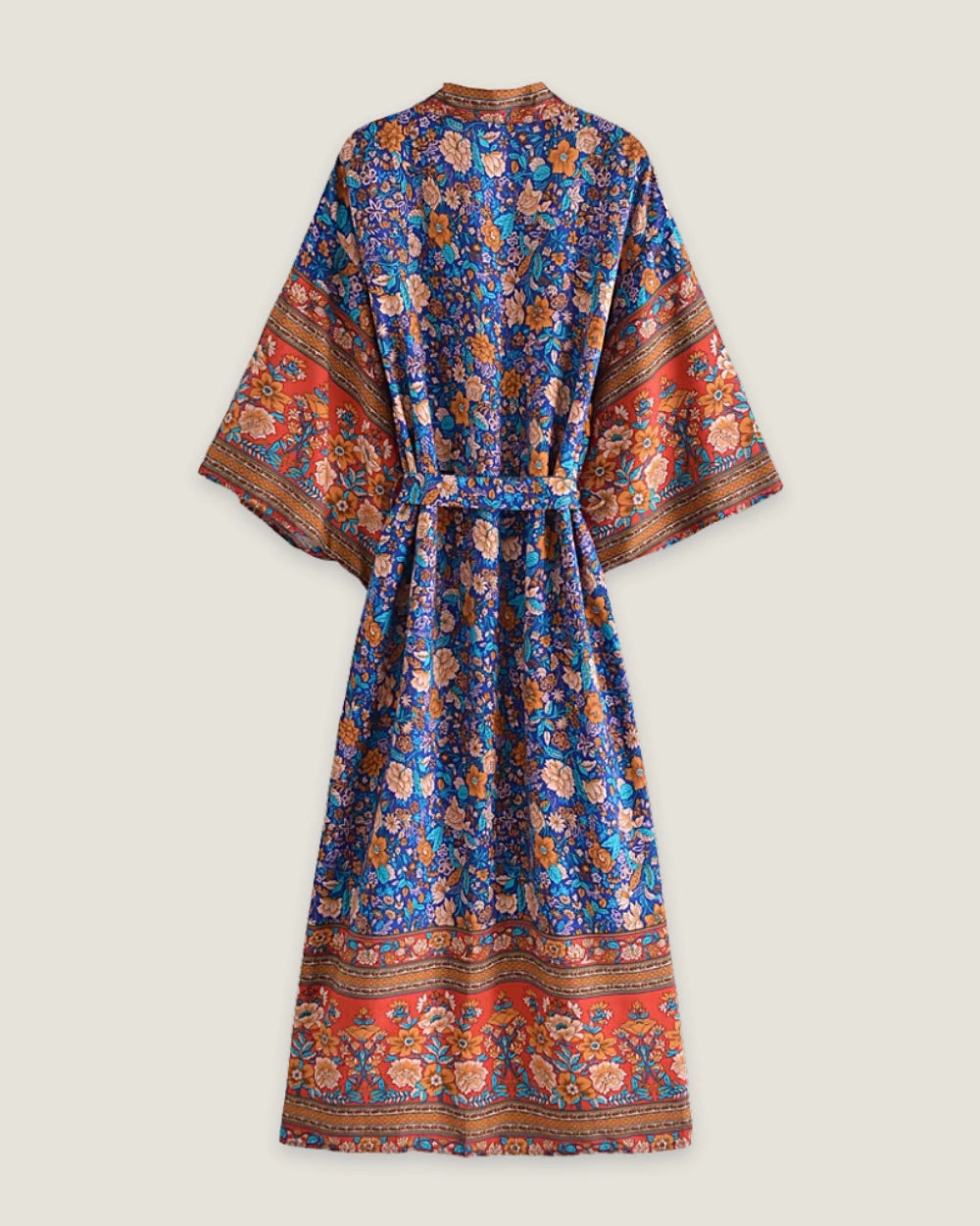 kimono long bleu femme | Benibana