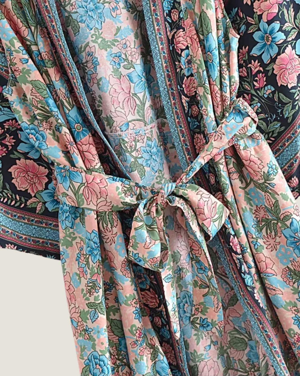 kimono long multicolore femme | Sumireko