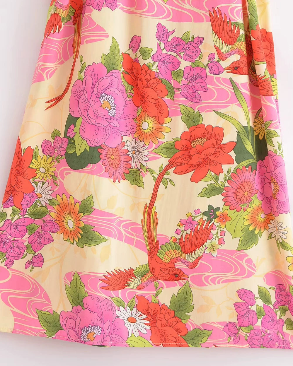 kimono long rose orangé femme | Haneka