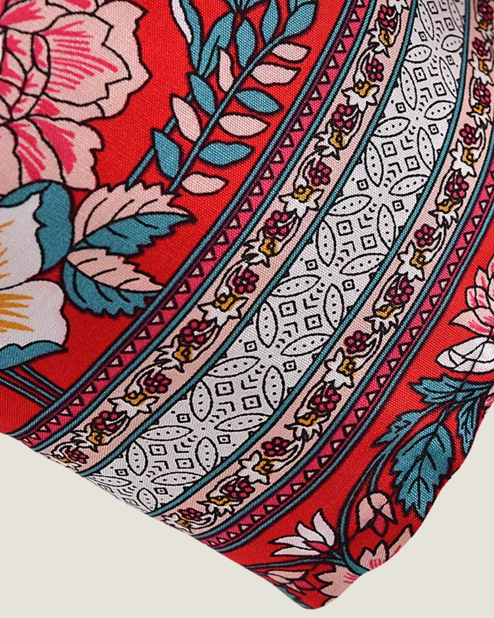 kimono long rouge femme | Akahana