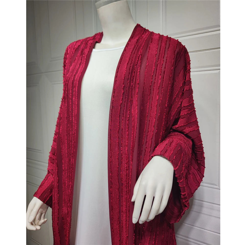 Kimono Abaya Namis - Rouge bordeaux