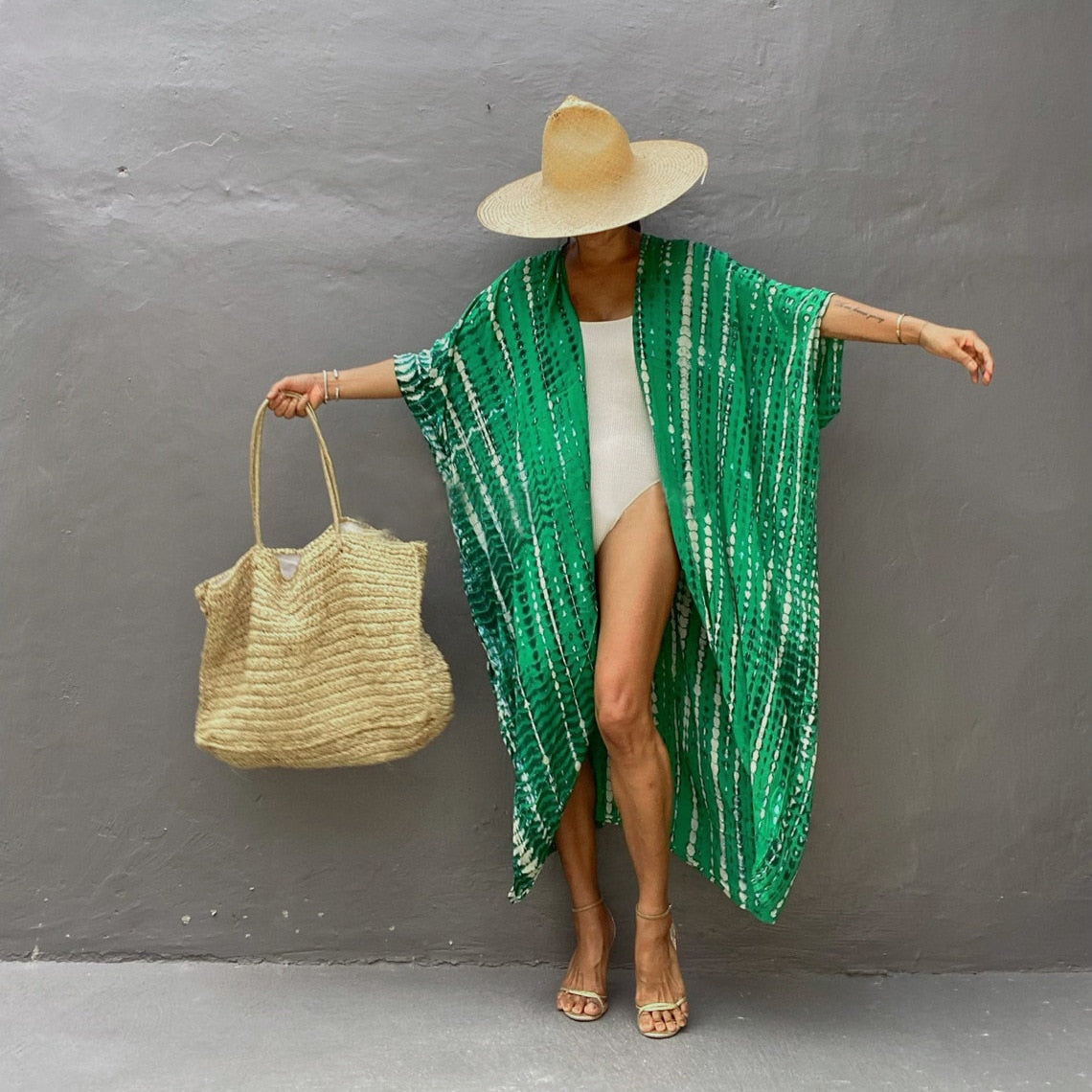 Kimono de plage long