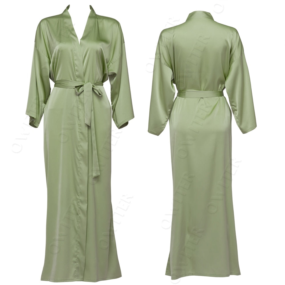 Robe kimono verte