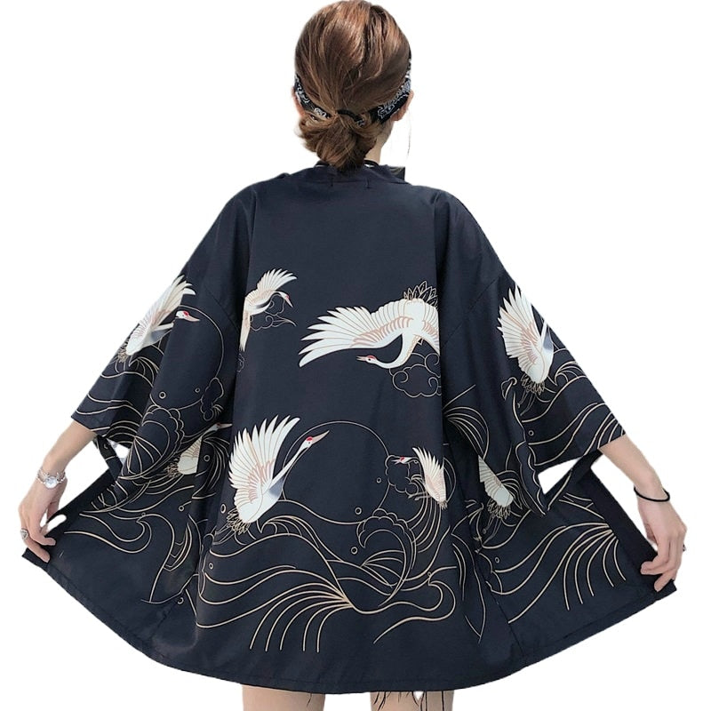 Veste kimono courte femme