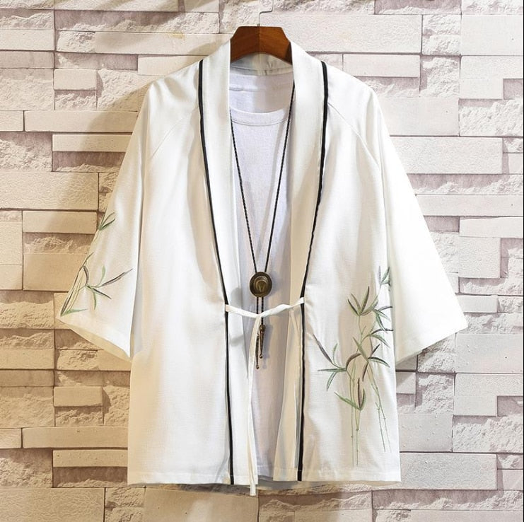 Kimono japonais blanc