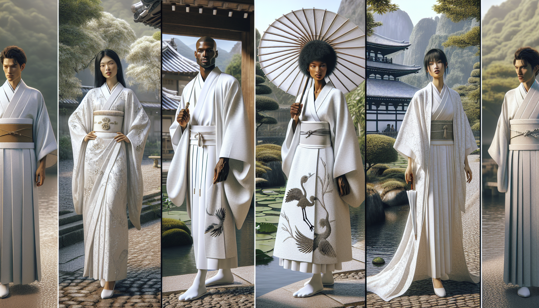 Comment porter élégamment un kimono blanc ?