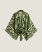 Haut kimono vert femme | Aoba