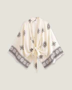 Haut kimono blanc femme | Miyako