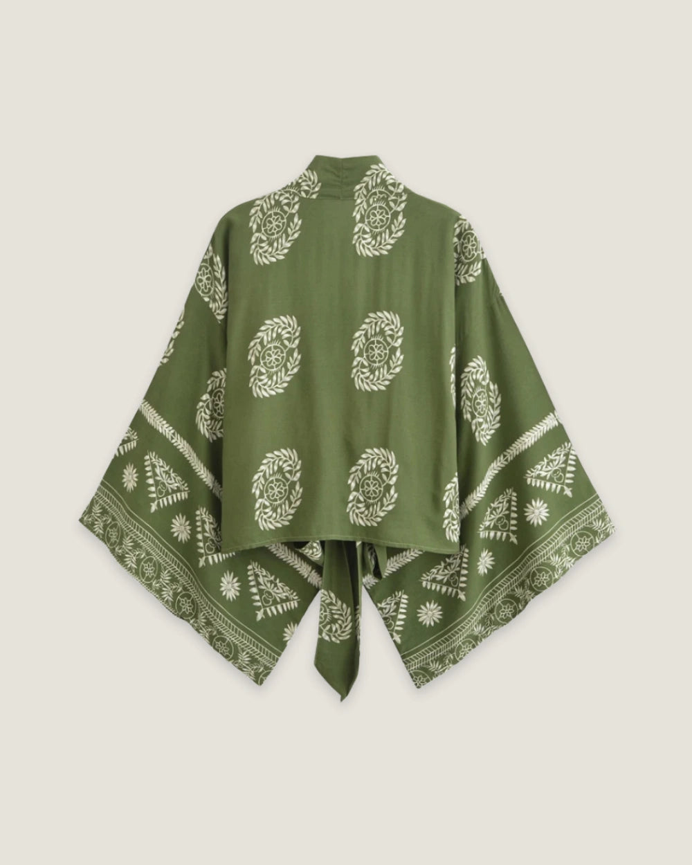 Haut kimono vert femme | Aoba