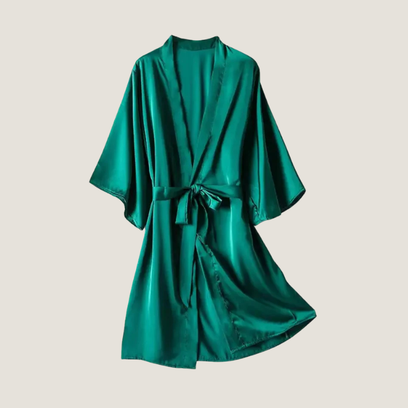 Fine lingerie kimono - Green