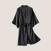 Fine lingerie kimono - Black