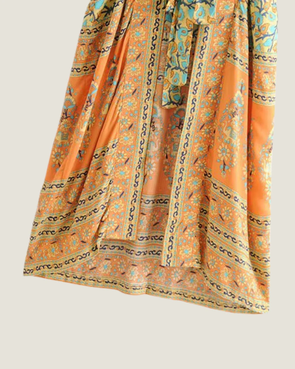 Kimono long orange femme | Ayame