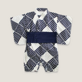 Blue Origami Baby Kimono 