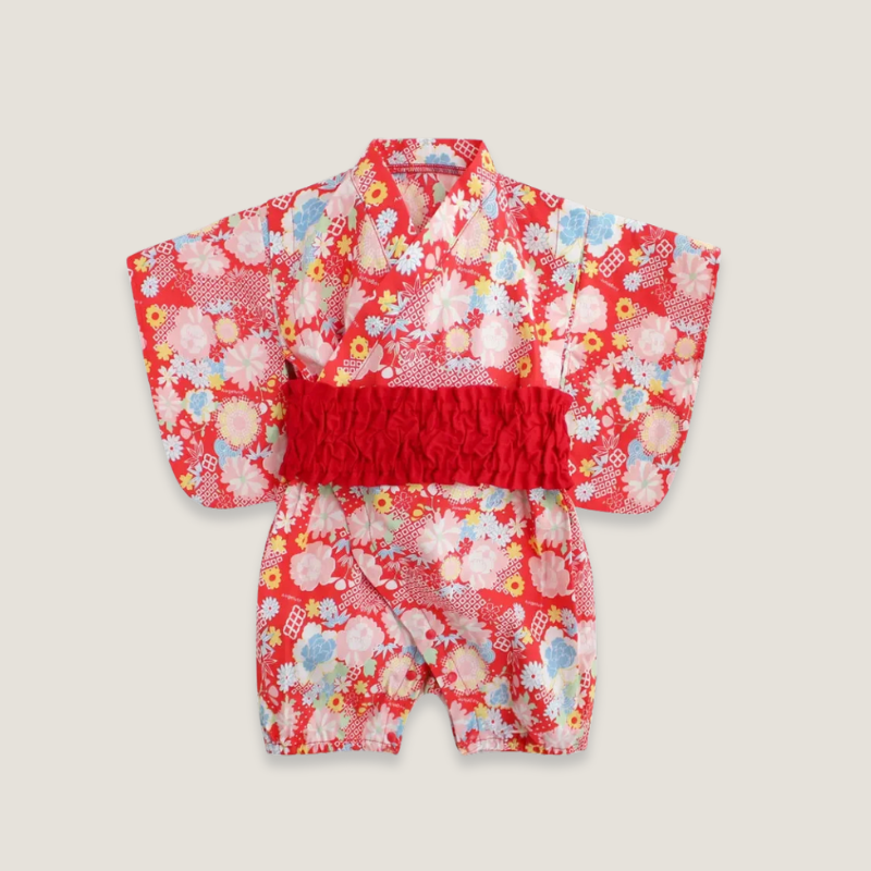 Momiji Red Baby Kimono