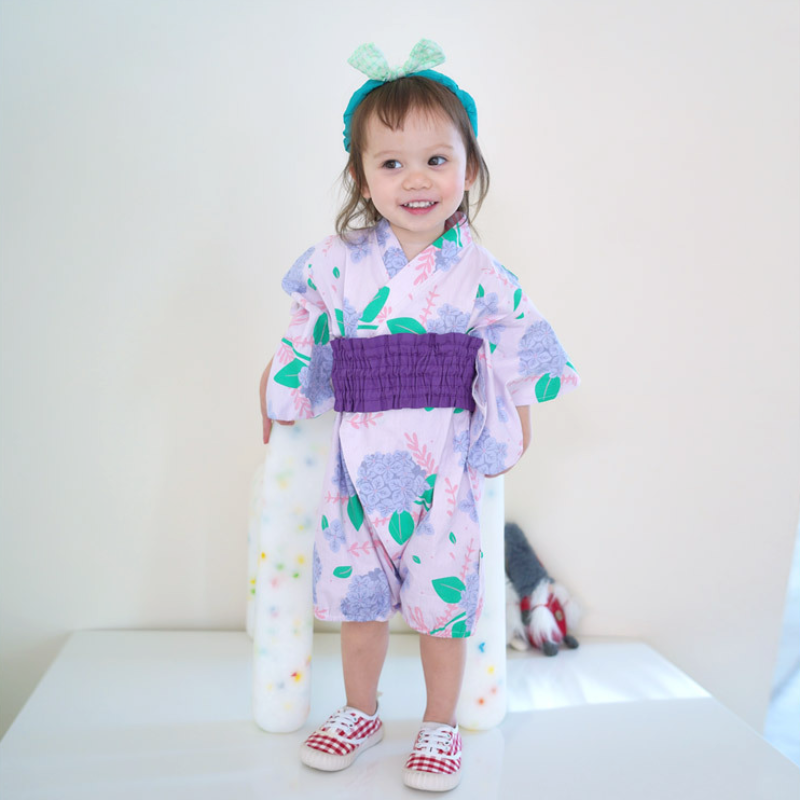 Kimono pour bébé Rose Wisteria