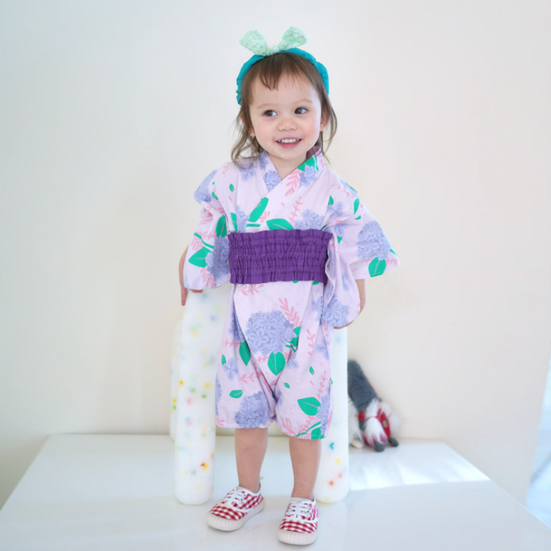 Wisteria Rose Baby Kimono