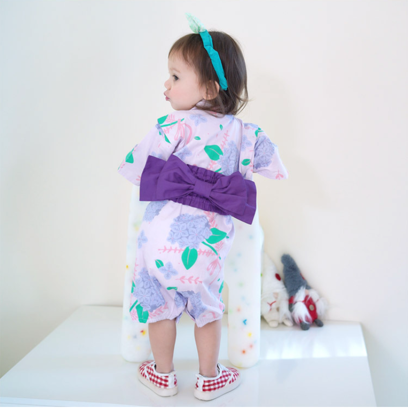 Wisteria Rose Baby Kimono