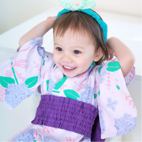 Wisteria Rose Baby Kimono