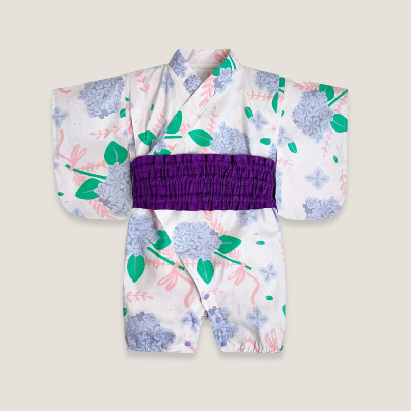 Wisteria Rose Baby Kimono