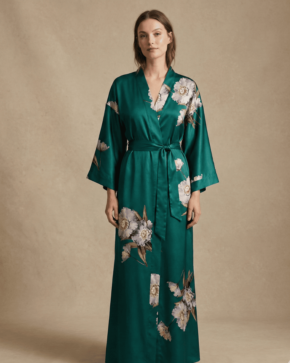 Kimono long vert femme | Aozora