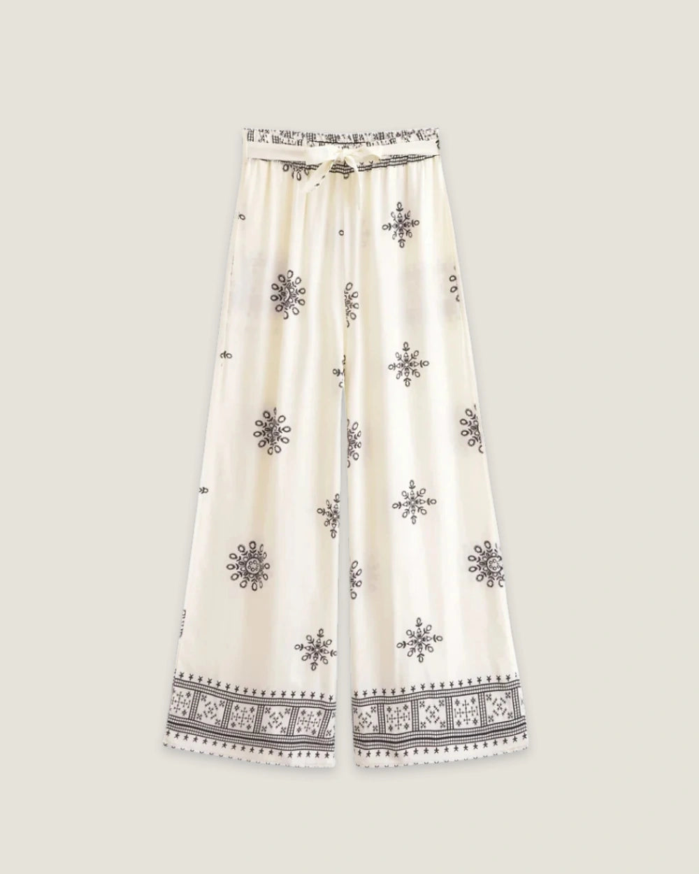 Pantalon kimono blanc femme | Miyako