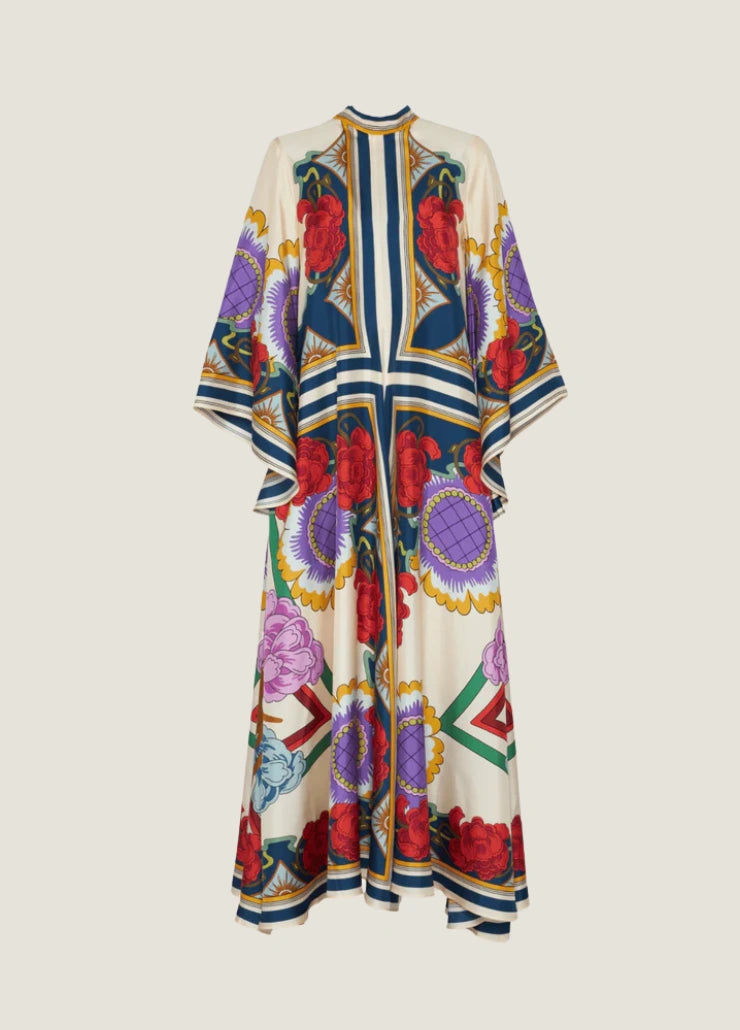 Robe kimono multicolore femme | Haruka