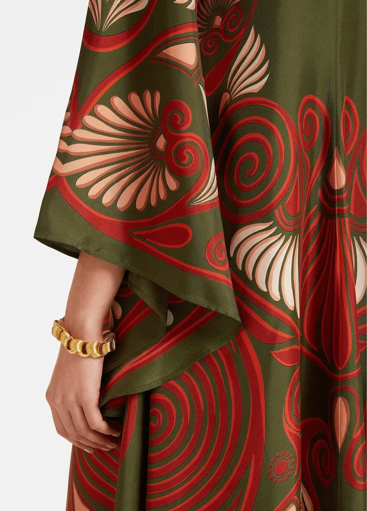 Robe kimono verte femme | Midoriha