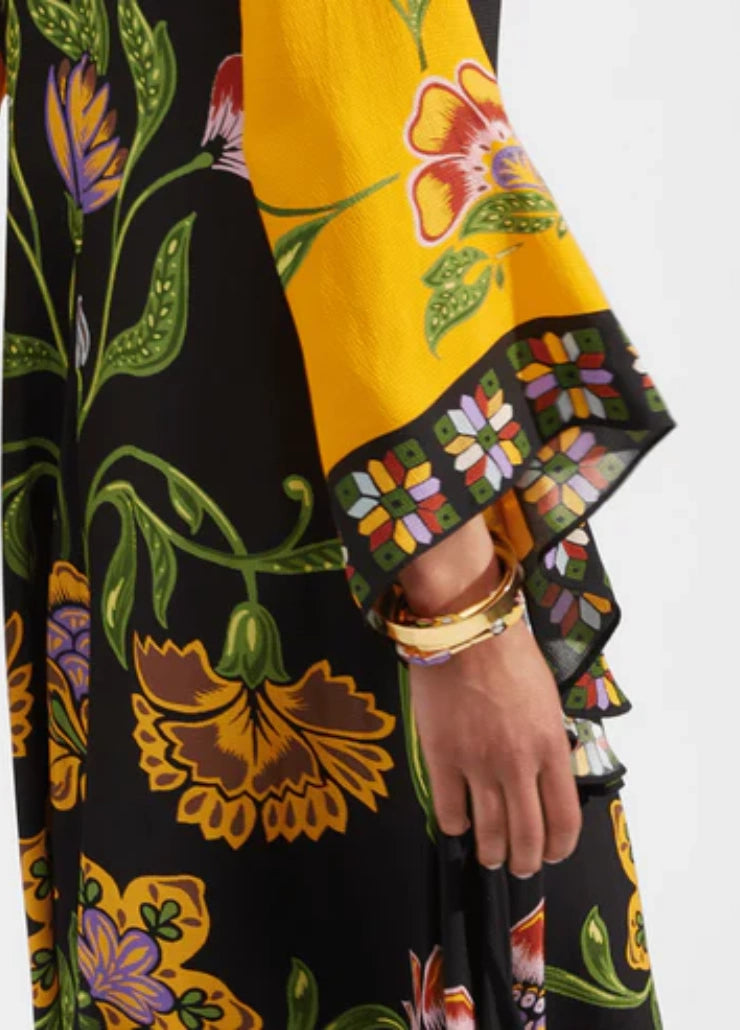 Robe kimono noire femme | Rinoka