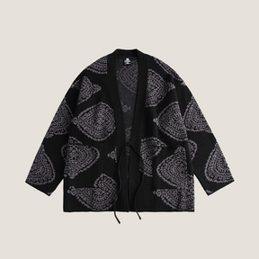 Veste Kimono cardigan noire