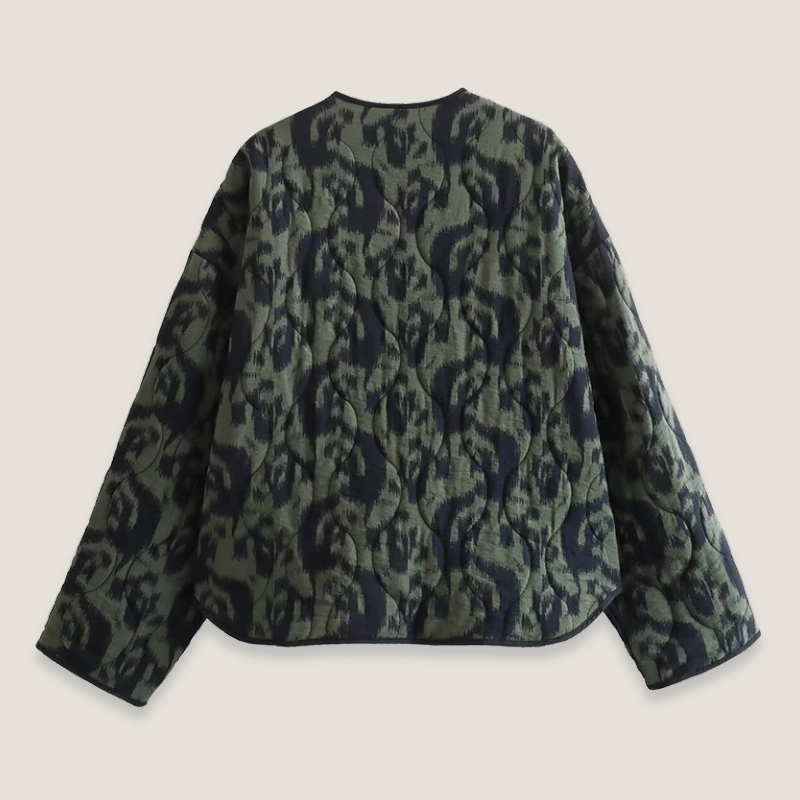 Veste matelassée verte & noire