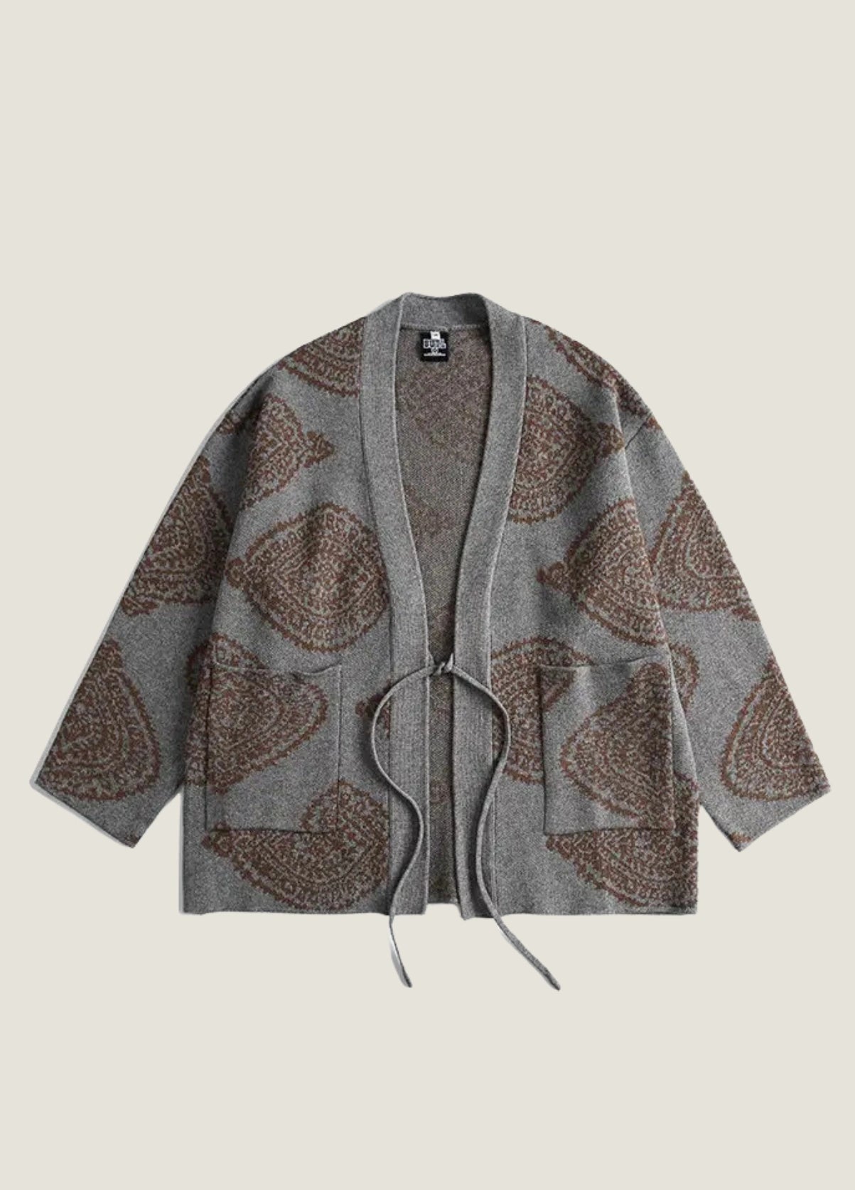 Grey Kimono Cardigan Jacket