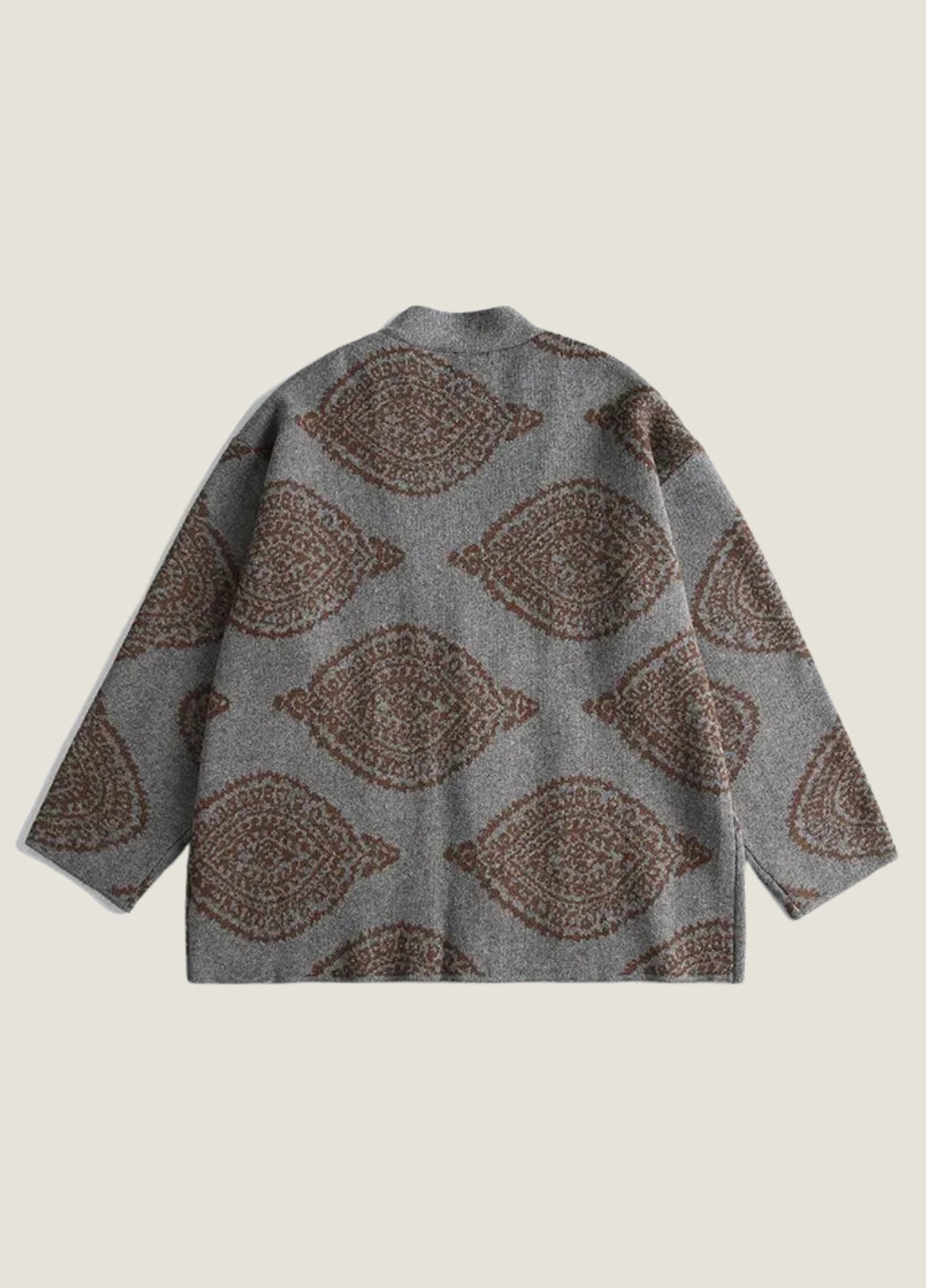 Grey Kimono Cardigan Jacket