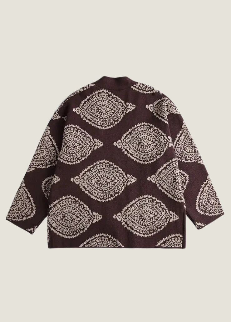 Brown Kimono Cardigan Jacket