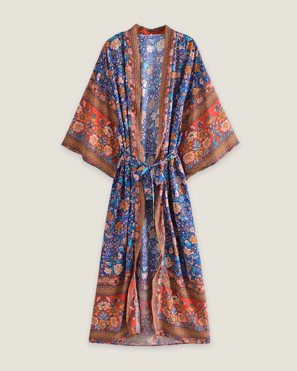 kimono long bleu femme | Benibana