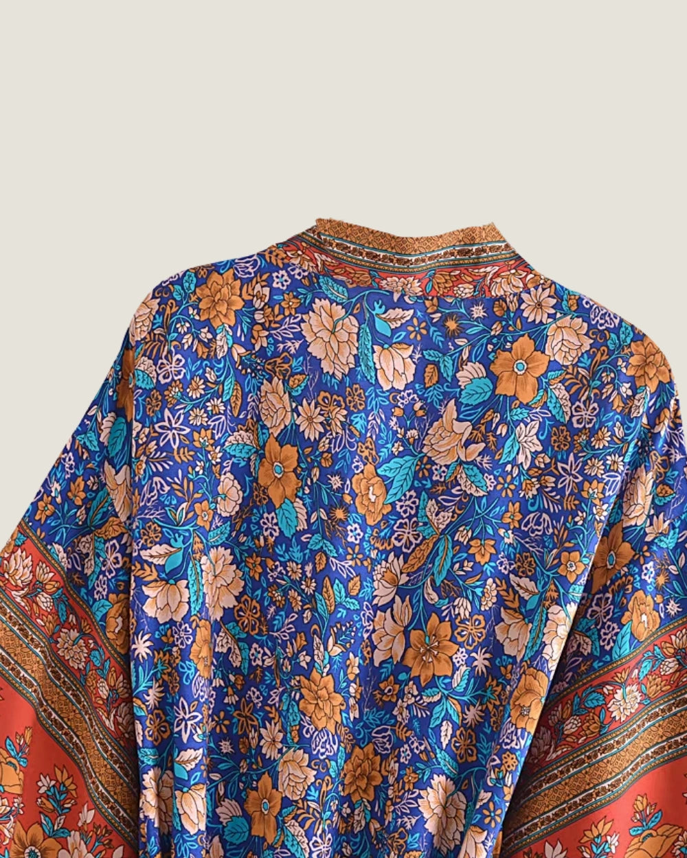 kimono long bleu femme | Benibana