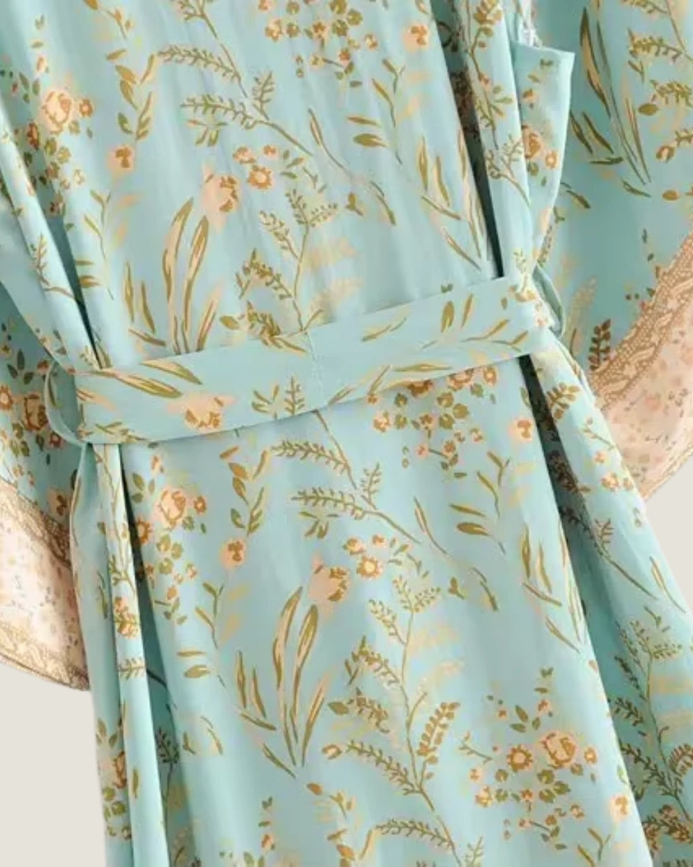 kimono long vert femme | Suiren