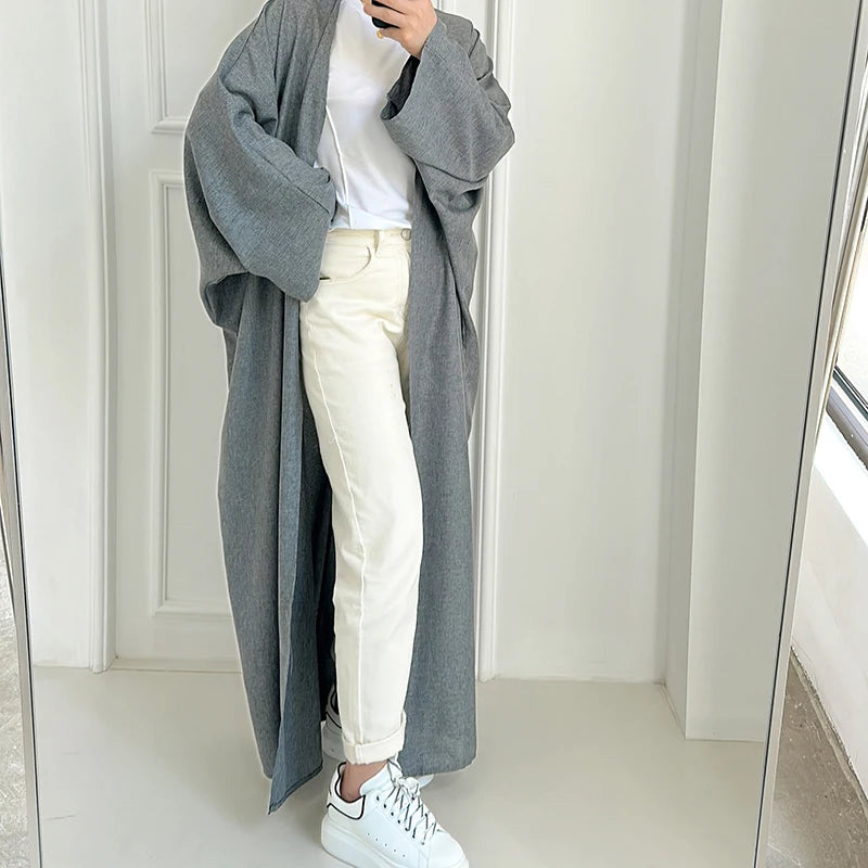 Kimono Abaya Linéa - Gris