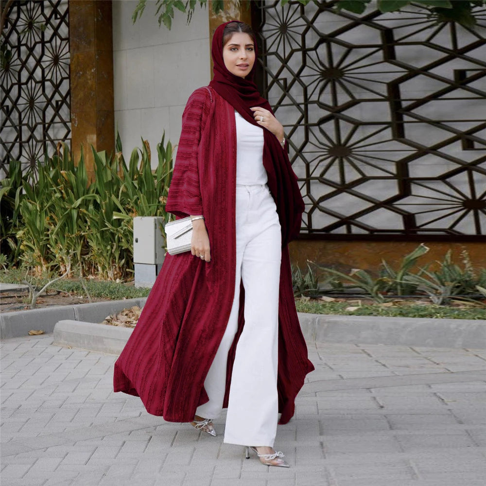 Kimono Abaya Namis - Rouge bordeaux