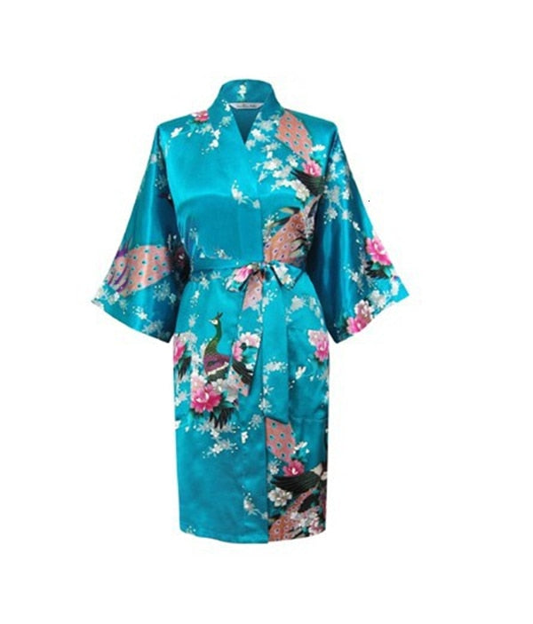 Kimono bleu femme